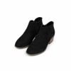 Botines de ante negro de tacón bajo — Amazon Essentials