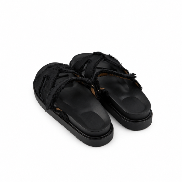 Claquettes homme noires