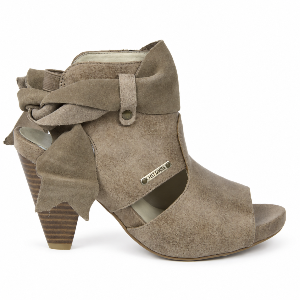 Sandalias de tacón Clara topo — Chattawak