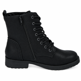 Damen-Rangerstiefel aus Leder mit Vintage-Effekt - COLLIN von Sevona