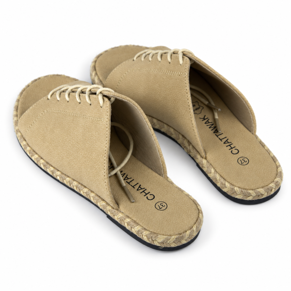 Sandales plates Getafe sable — Chattawak