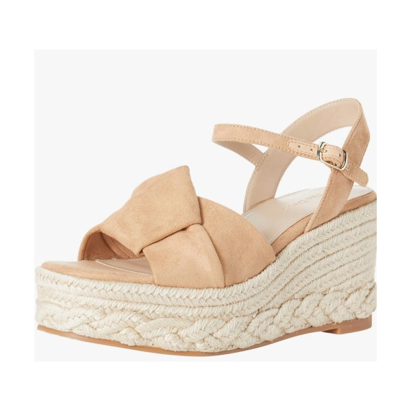 Sandales compensées espadrille Jeremy tan — The Drop