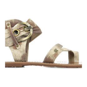 Sandales plates Pensée camel — Chattawak
