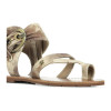 Sandales plates Pensée camel — Chattawak