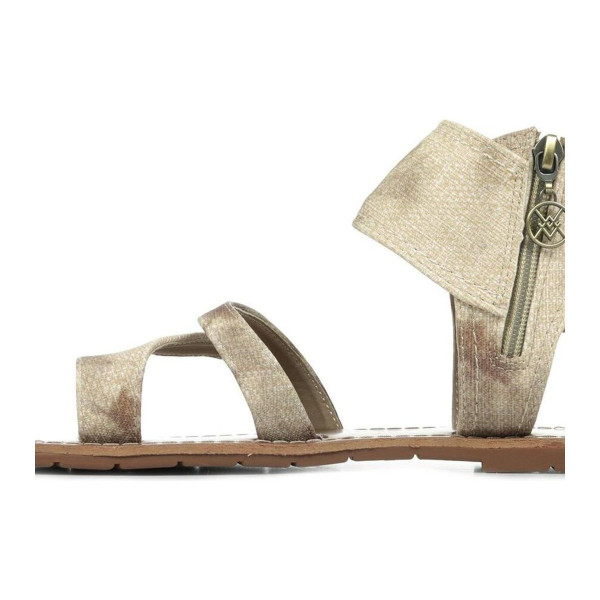 Sandales plates Pensée camel — Chattawak