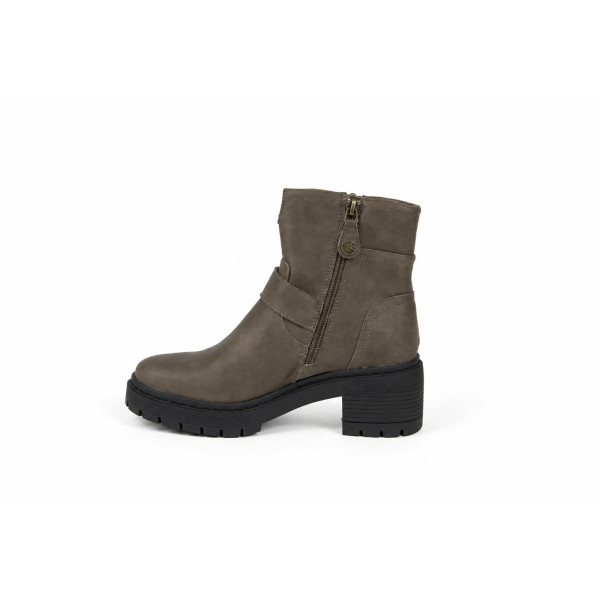 Bottines plissées taupe Chattawak femme 40