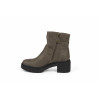 Taupe plissierte Knöchelstiefel mit Reißverschluss – Chattawak