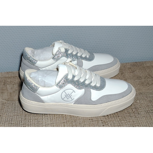 basket bilbao pailletée gris femme