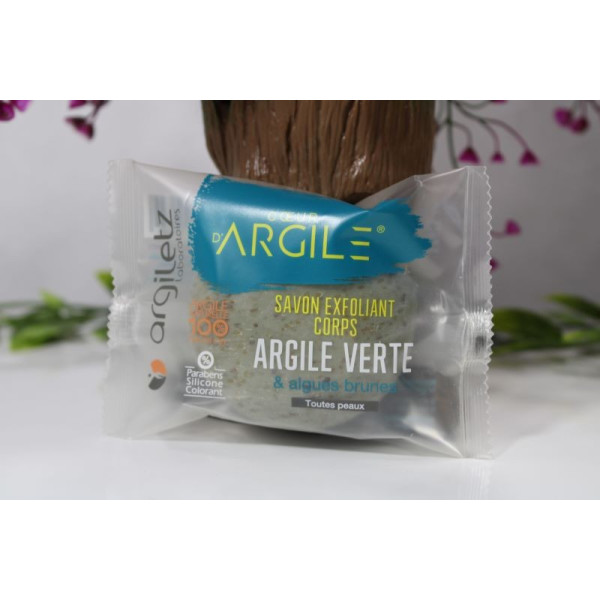 Peeling-Seife mit grüner Tonerde