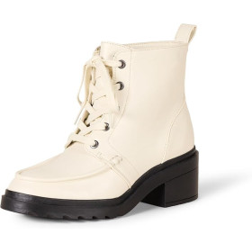 Bottes bout mocassin femme | Tendance premium écru