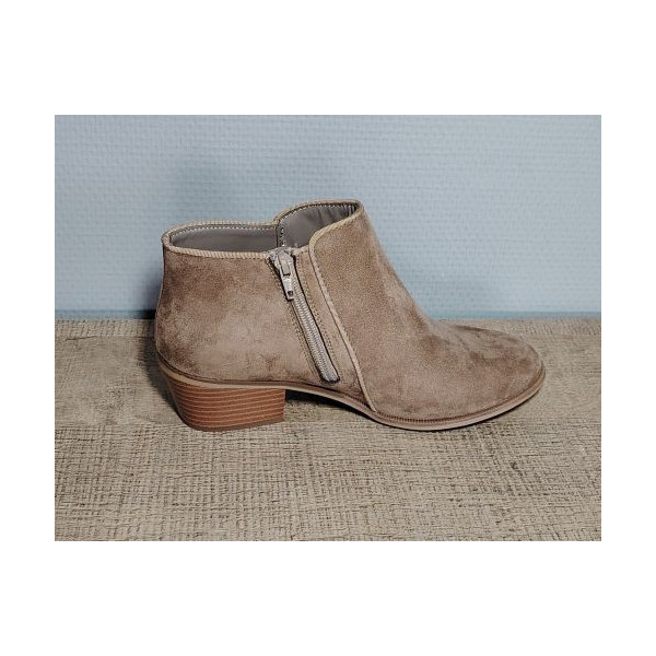 Bottines femme couleur taupe – Style premium et allure naturelle