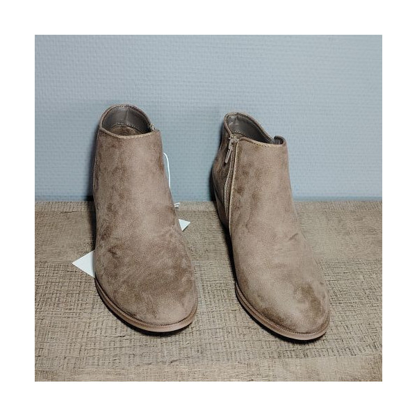 Bottines femme couleur taupe – Style premium et allure naturelle
