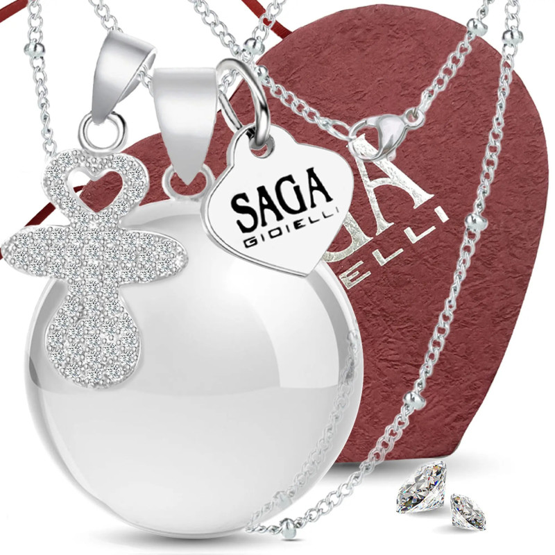 Collier tétine en cristal - SAGA GIOIELLI