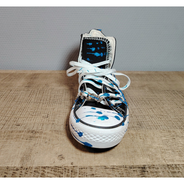 Baskets Street Art – Sneakers Urbaines Bleu ou Noir